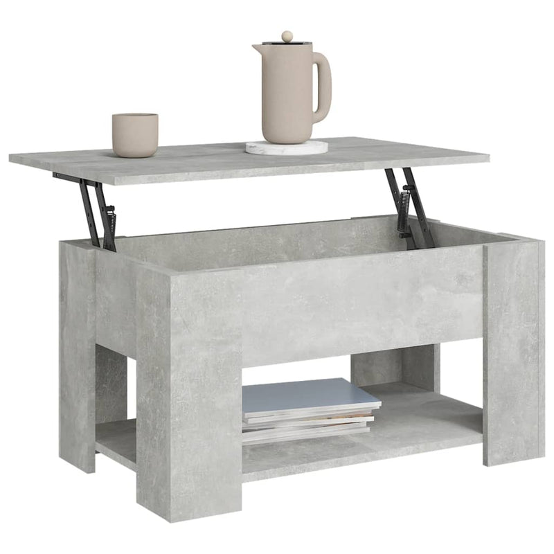 vidaXL betonszürke szerelt fa dohányzóasztal 79x49x41 cm