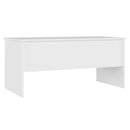 vidaXL fehér szerelt fa dohányzóasztal 102 x 50,5 x 46,5 cm