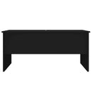 vidaXL fekete szerelt fa dohányzóasztal 102 x 50,5 x 46,5 cm