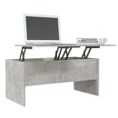 vidaXL betonszürke szerelt fa dohányzóasztal 102 x 50,5 x 46,5 cm