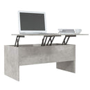 vidaXL betonszürke szerelt fa dohányzóasztal 102 x 50,5 x 46,5 cm