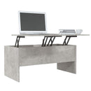 vidaXL betonszürke szerelt fa dohányzóasztal 102 x 50,5 x 46,5 cm