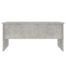 vidaXL betonszürke szerelt fa dohányzóasztal 102 x 50,5 x 46,5 cm