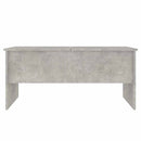 vidaXL betonszürke szerelt fa dohányzóasztal 102 x 50,5 x 46,5 cm