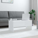 vidaXL magasfényű fehér szerelt fa dohányzóasztal 102x50,5x46,5 cm