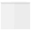 vidaXL magasfényű fehér szerelt fa dohányzóasztal 102x50,5x46,5 cm