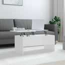 vidaXL magasfényű fehér szerelt fa dohányzóasztal 102x50,5x46,5 cm