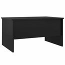 vidaXL fekete szerelt fa dohányzóasztal 80 x 50 x 42,5 cm