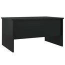 vidaXL fekete szerelt fa dohányzóasztal 80 x 50 x 42,5 cm