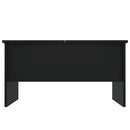 vidaXL fekete szerelt fa dohányzóasztal 80 x 50 x 42,5 cm