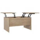vidaXL sonoma tölgy színű szerelt fa dohányzóasztal 80 x 50 x 42,5 cm