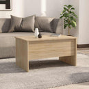 vidaXL sonoma tölgy színű szerelt fa dohányzóasztal 80 x 50 x 42,5 cm
