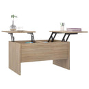 vidaXL sonoma tölgy színű szerelt fa dohányzóasztal 80 x 50 x 42,5 cm