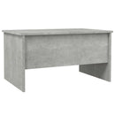 vidaXL betonszürke szerelt fa dohányzóasztal 80 x 50 x 42,5 cm