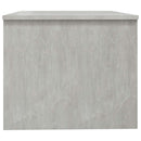 vidaXL betonszürke szerelt fa dohányzóasztal 80 x 50 x 42,5 cm