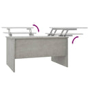 vidaXL betonszürke szerelt fa dohányzóasztal 80 x 50 x 42,5 cm
