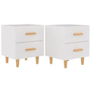 vidaXL 2 db fehér éjjeliszekrény 40 x 35 x 47,5 cm
