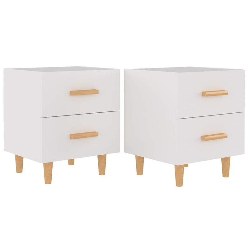 vidaXL 2 db fehér éjjeliszekrény 40 x 35 x 47,5 cm