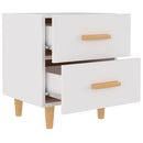 vidaXL 2 db fehér éjjeliszekrény 40 x 35 x 47,5 cm