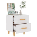 vidaXL 2 db fehér éjjeliszekrény 40 x 35 x 47,5 cm