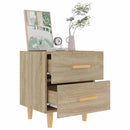 vidaXL 2 db sonoma-tölgy színű éjjeliszekrény 40 x 35 x 47,5 cm