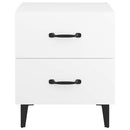 vidaXL 2 db fehér éjjeliszekrény 40 x 35 x 47,5 cm