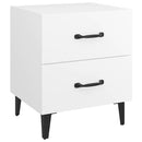 vidaXL 2 db fehér éjjeliszekrény 40 x 35 x 47,5 cm