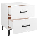 vidaXL 2 db fehér éjjeliszekrény 40 x 35 x 47,5 cm