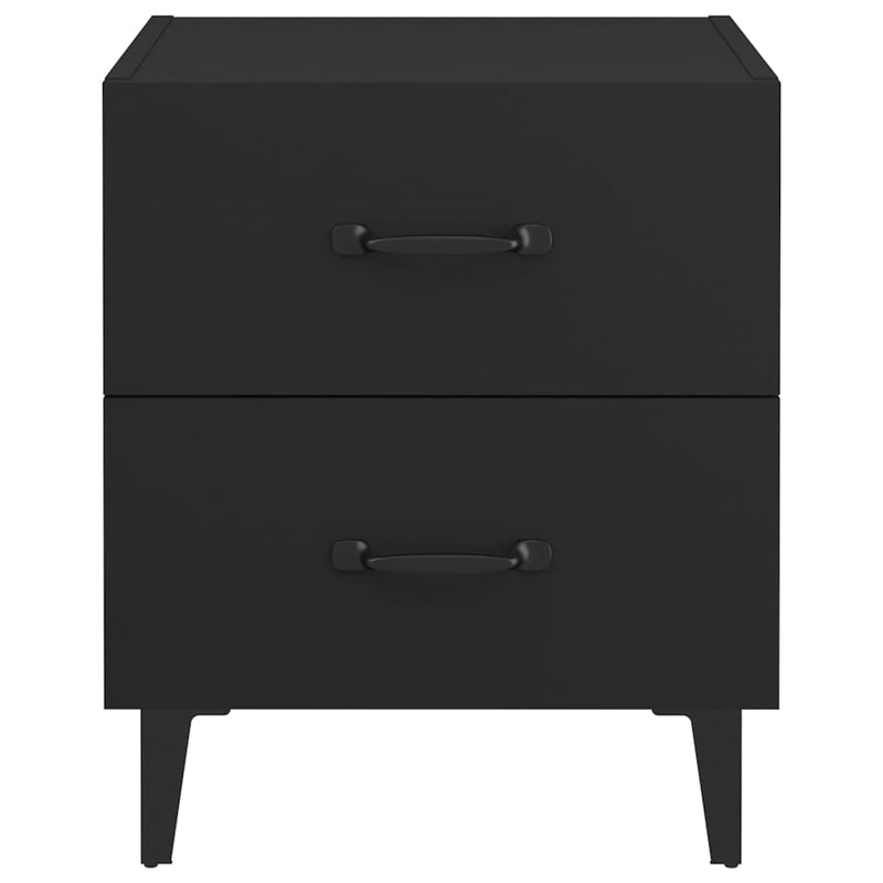 vidaXL 2 db fekete éjjeliszekrény 40 x 35 x 47,5 cm