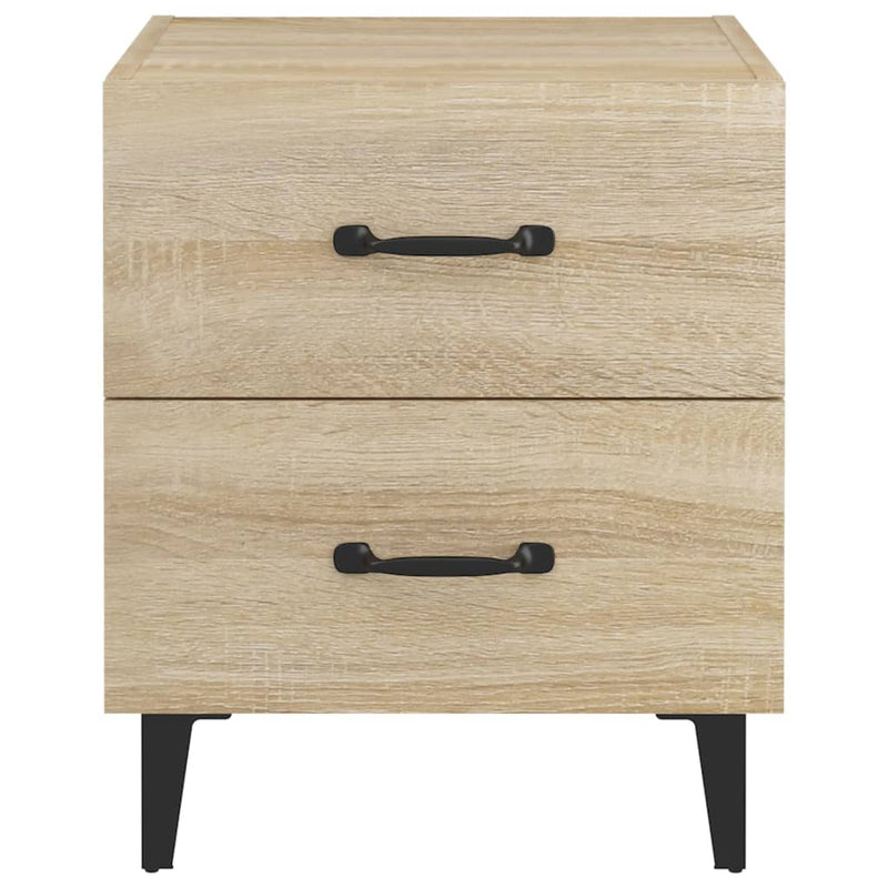 vidaXL 2 db sonoma-tölgy színű éjjeliszekrény 40 x 35 x 47,5 cm