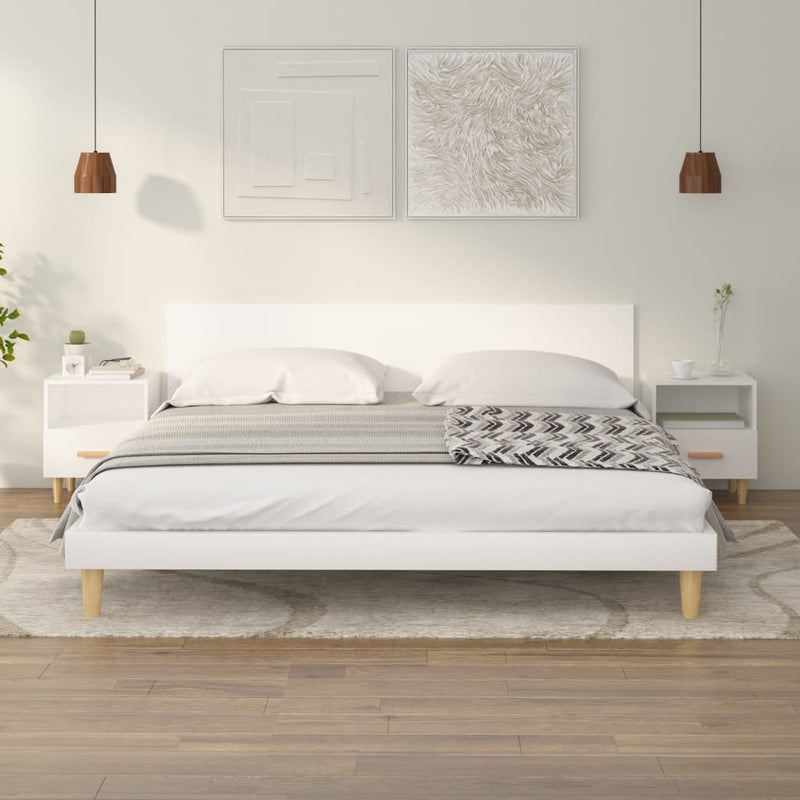 vidaXL 2 db fehér éjjeliszekrény 40 x 35 x 47 cm