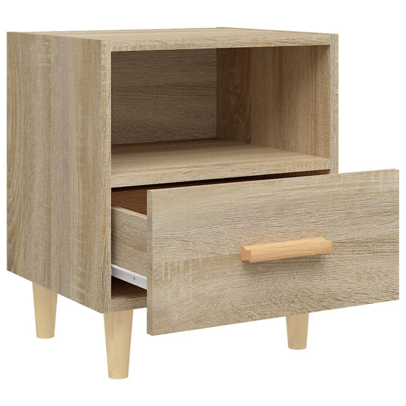 vidaXL 2 db sonoma tölgy színű éjjeliszekrény 40 x 35 x 47 cm