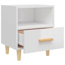 vidaXL 2 db magasfényű fehér éjjeliszekrény 40x35x47 cm