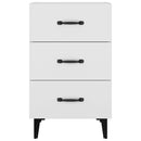 vidaXL fehér szerelt fa éjjeliszekrény 40 x 40 x 66 cm