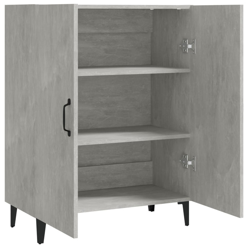 vidaXL betonszürke szerelt fa tálalószekrény 70 x 34 x 90 cm
