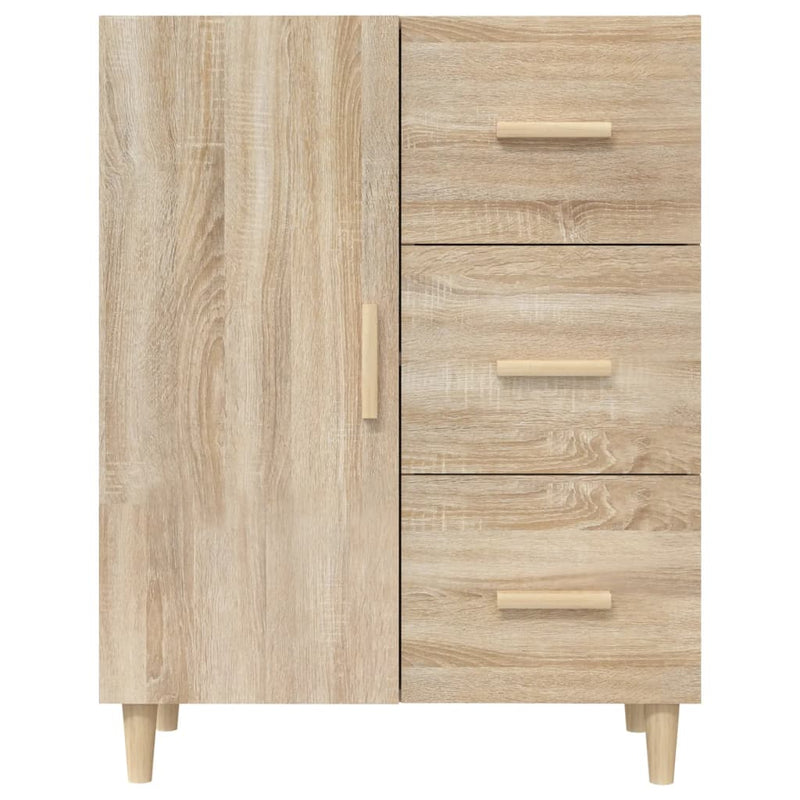 vidaXL sonoma tölgy színű szerelt fa tálalószekrény 69,5 x 34 x 90 cm