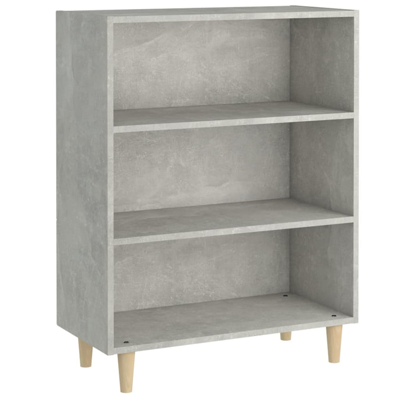 vidaXL betonszürke szerelt fa tálalószekrény 69,5 x 32,5 x 90 cm