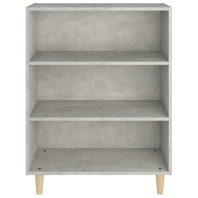 vidaXL betonszürke szerelt fa tálalószekrény 69,5 x 32,5 x 90 cm