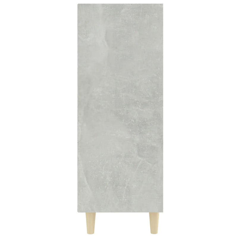 vidaXL betonszürke szerelt fa tálalószekrény 69,5 x 32,5 x 90 cm