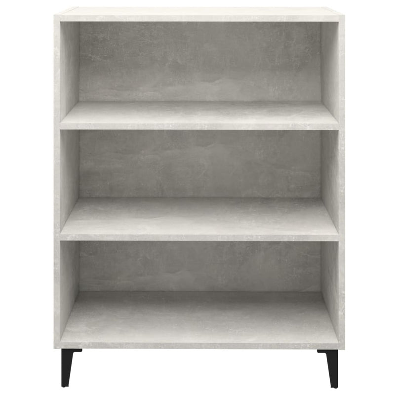 vidaXL betonszürke szerelt fa tálalószekrény 69,5 x 32,5 x 90 cm