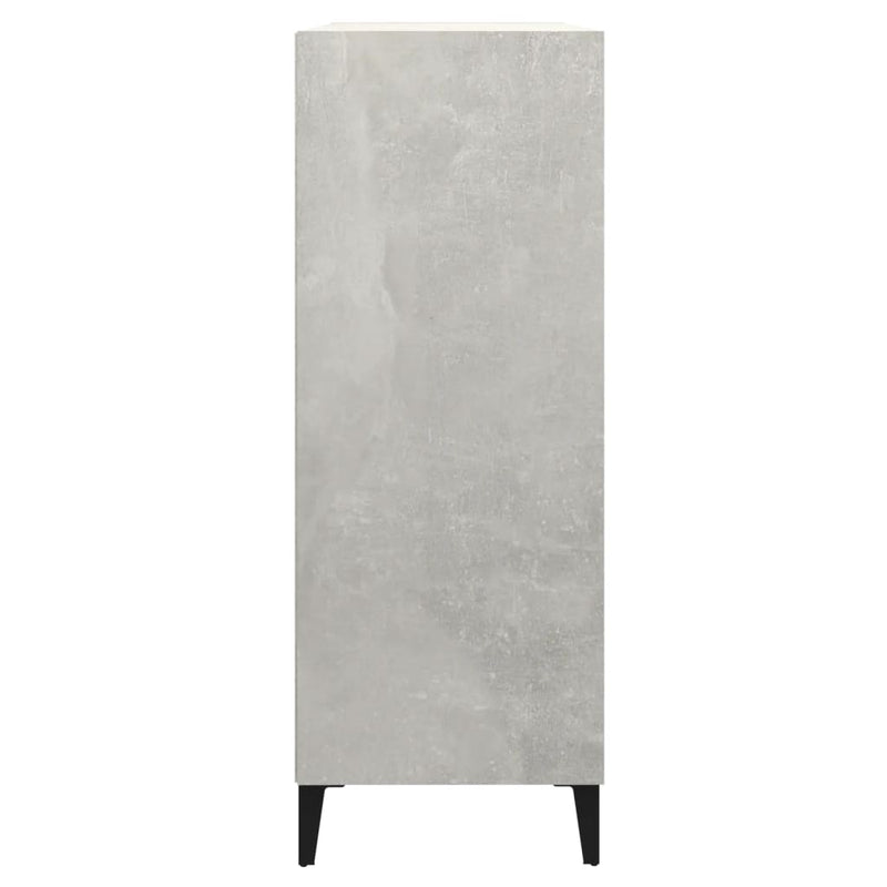 vidaXL betonszürke szerelt fa tálalószekrény 69,5 x 32,5 x 90 cm