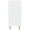 vidaXL fehér szerelt fa tálalószekrény 90 x 34 x 80 cm