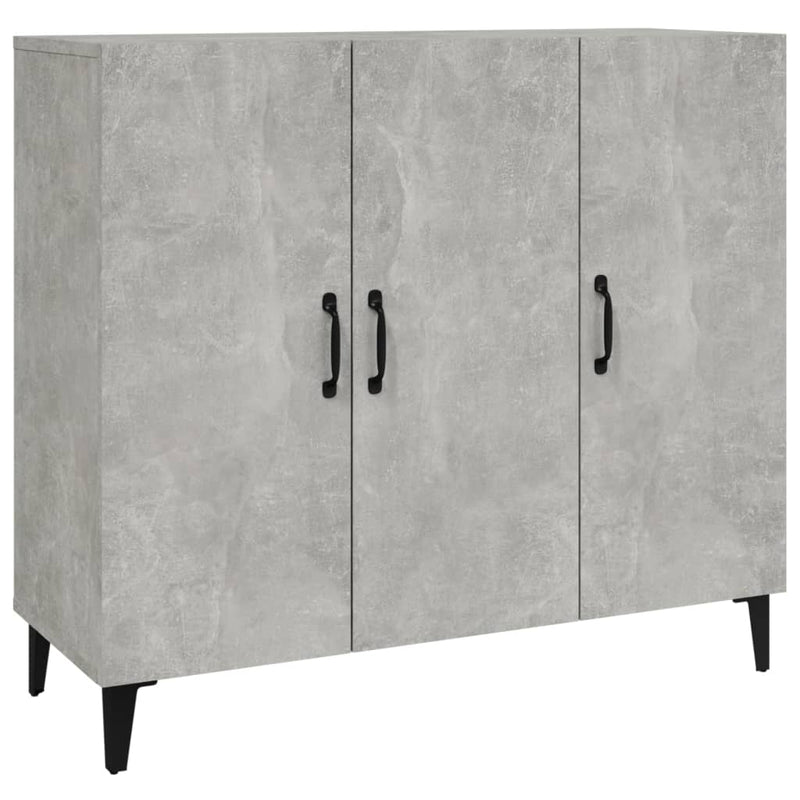 vidaXL betonszürke szerelt fa tálalószekrény 90 x 34 x 80 cm