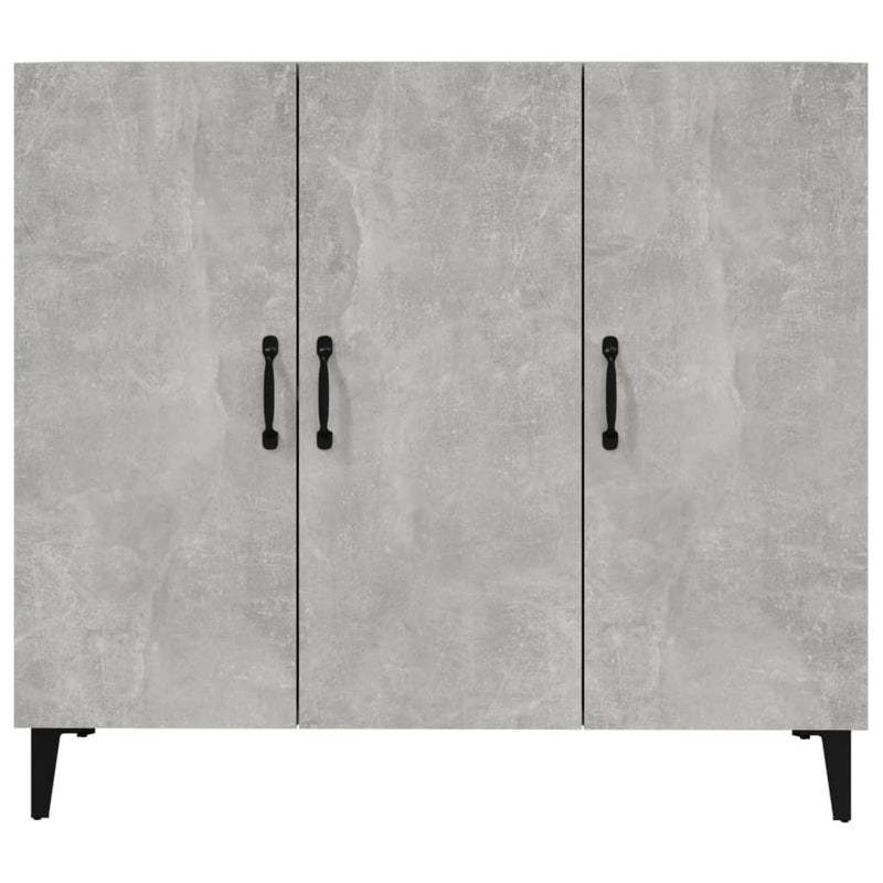vidaXL betonszürke szerelt fa tálalószekrény 90 x 34 x 80 cm