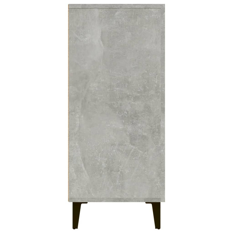 vidaXL betonszürke szerelt fa tálalószekrény 90 x 34 x 80 cm
