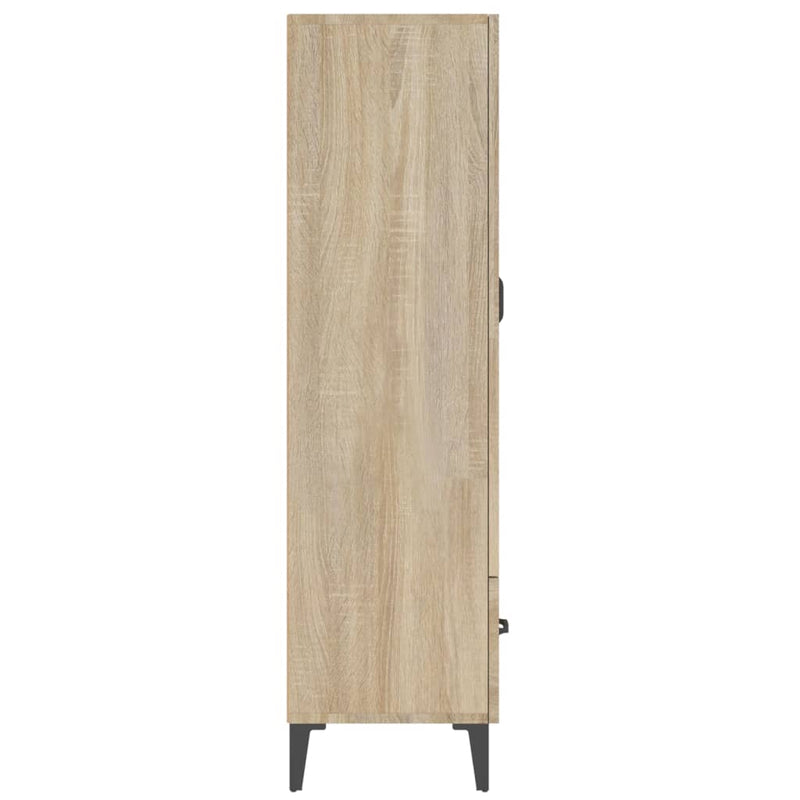 vidaXL sonoma-tölgyszínű szerelt fa magasszekrény 70 x 31 x 115 cm