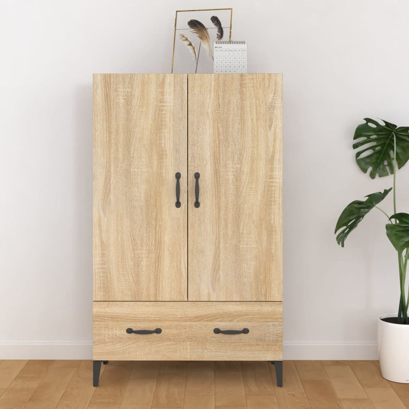 vidaXL sonoma-tölgyszínű szerelt fa magasszekrény 70 x 31 x 115 cm