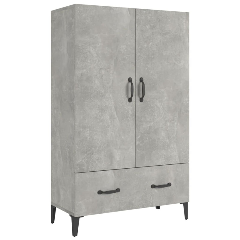 vidaXL betonszürke szerelt fa magasszekrény 70 x 31 x 115 cm