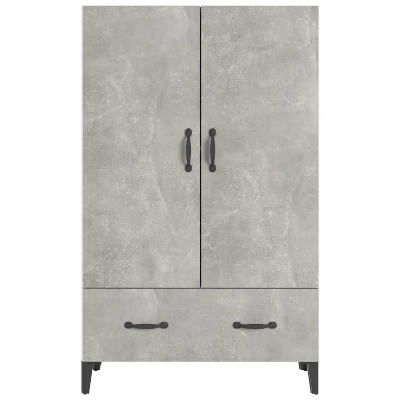 vidaXL betonszürke szerelt fa magasszekrény 70 x 31 x 115 cm
