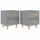vidaXL 2 db szürke sonoma színű éjjeliszekrény 40 x 35 x 47,5 cm